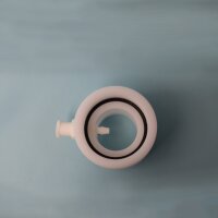 Gas analysis intermediate adapter for permanent breathing...