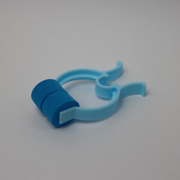 Nose clip, blue, with pads